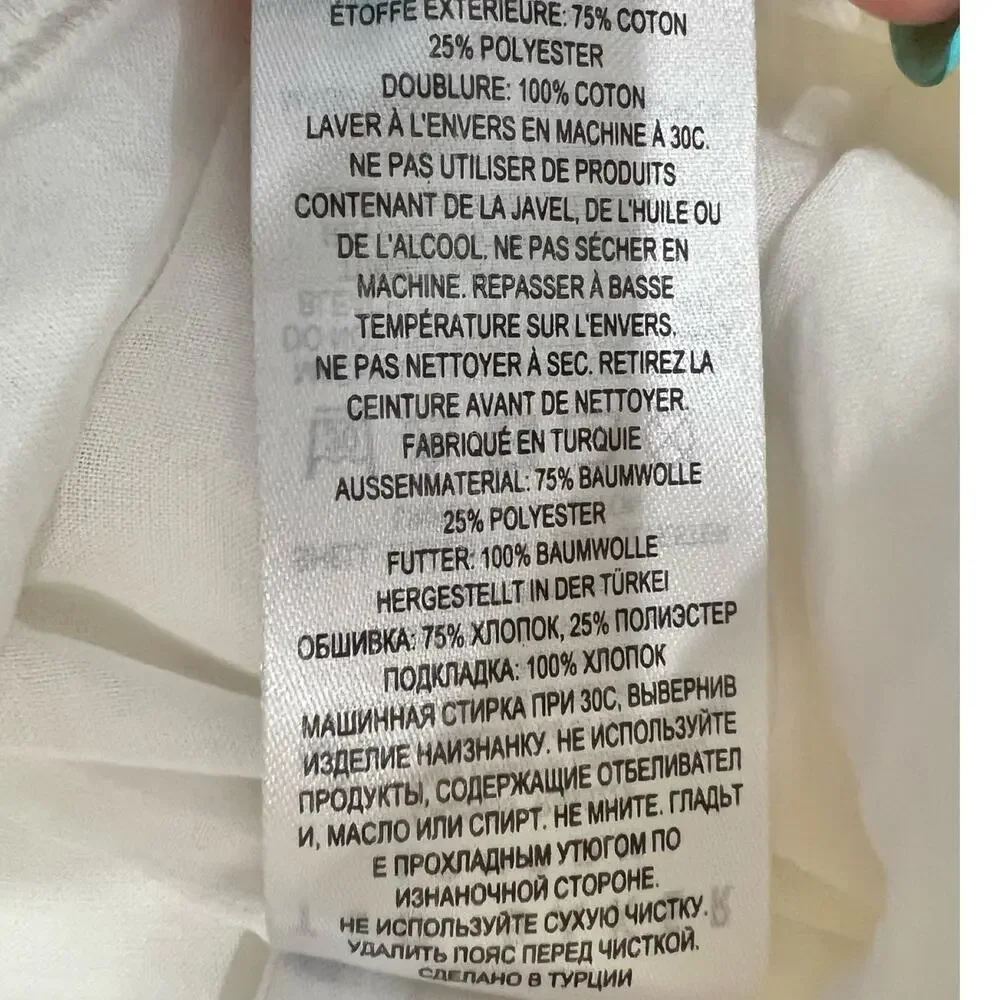 Ted Baker White Suzet Tailored Belted High Waist Eyelet Shorts Size 6 NEW no Tag - Picture 6 of 10